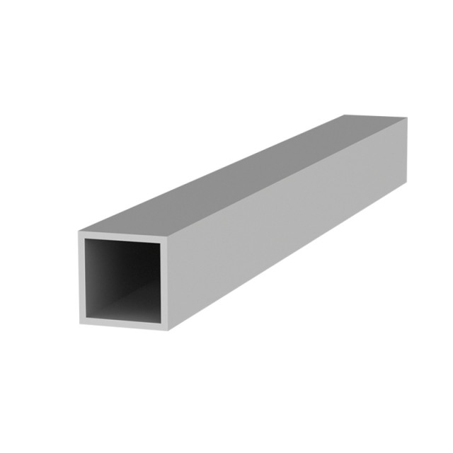 SQUARE ALUMINUM PROFILE 20x20 ANODIZED - 1.5mm THICKNESS